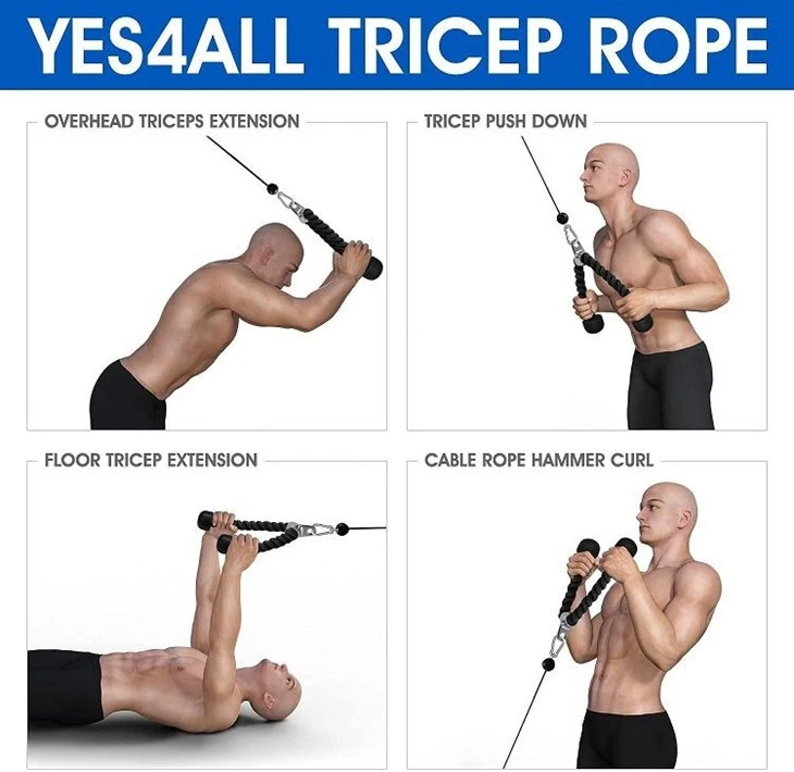 China Cable Tricep Rope Pulldown