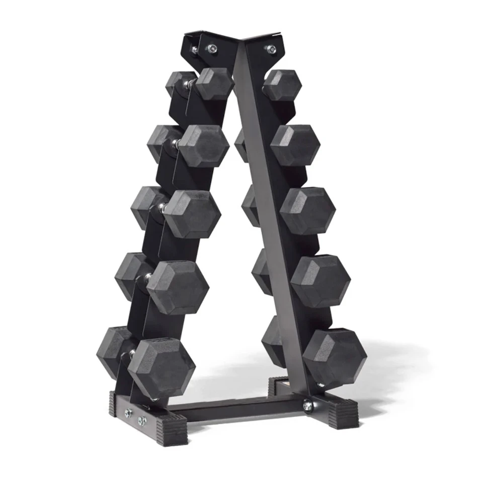 Hex Dumbbell Set And Rack