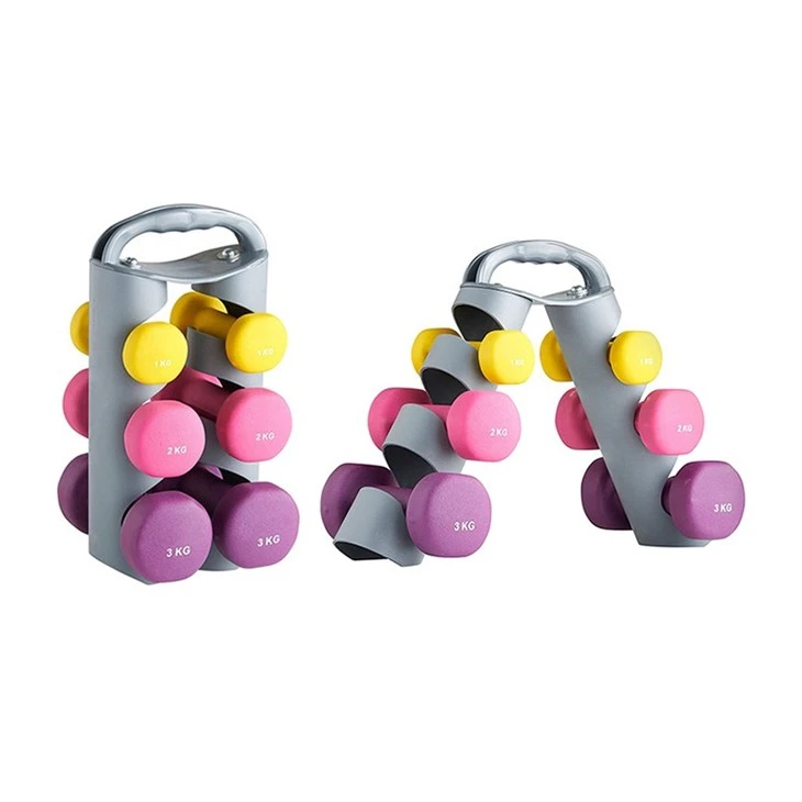 China Neoprene Dumbbell Set With Stand