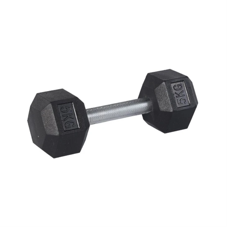 China Rubber Encased Hex Dumbbell Wholesale