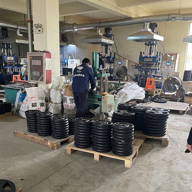 Rubber Tri Grip Weight Plates Made in China